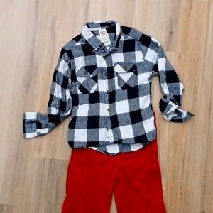 Flannel long sleeve shirt